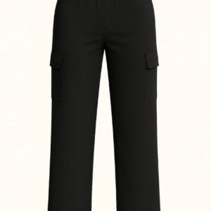Women’s Premium Cargo Pant (BLACK COLOUR) (No Zipper)