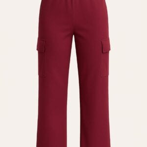 Women’s Premium Cargo Pant (Marun colour) (No Zipper)