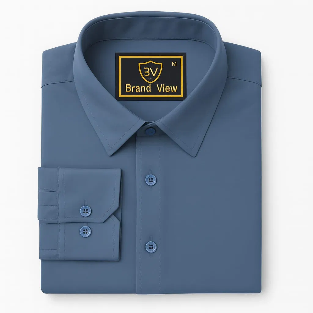 China Spandex Formal Shirt(Color-ASH)