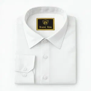 China Spandex Formal Shirt(Colour-White)