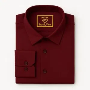 China Spandex Formal Shirt(Colour-Marun)