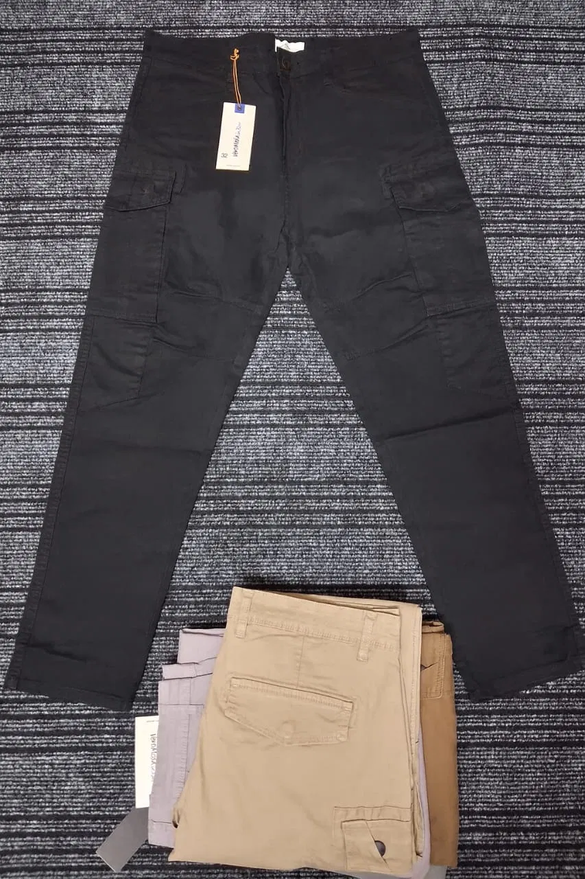 SIX POKET CARGO PANT(BLACK COLOUR) - Image 2