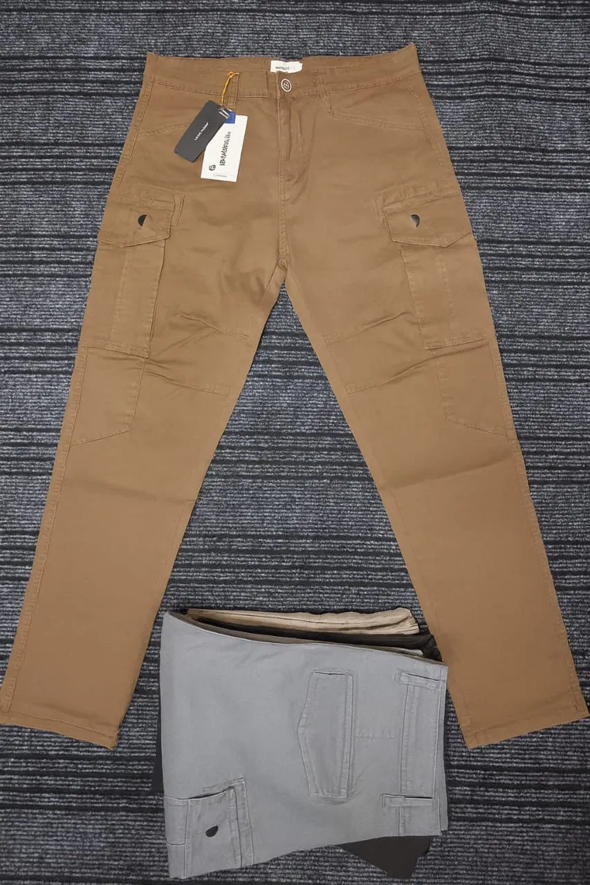 SIX POKET CARGO PANT(KHAKI COLOUR - Image 2