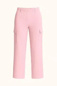 Women’s Premium Cargo Pant (BABY PINK COLOUR) (No Zipper)